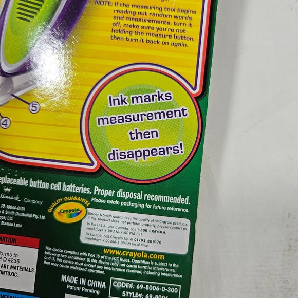 Crayola Audio Ruler Ages 6+ Measures out loud School Supplies - Picture 5 of 7